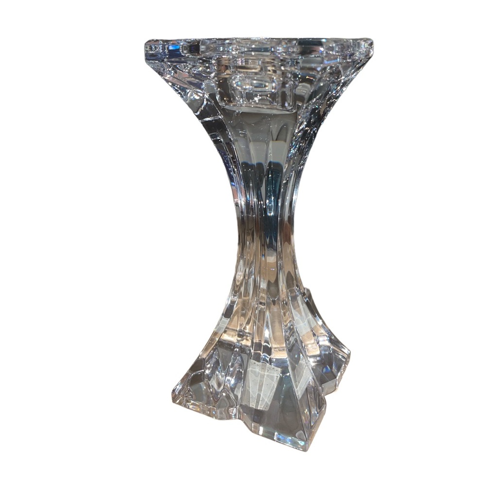 MIKASA Stature Crystal 8” Pedestal Pillar Candleholder